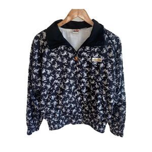 Vintage Ellesse black and white windbreaker